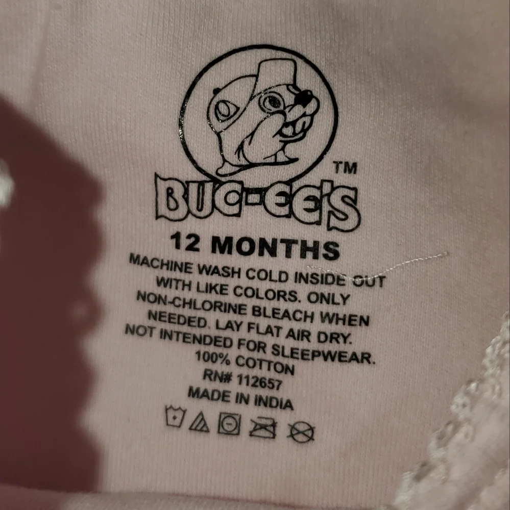 5 for $25 | Buc-ee's Floral Logo Pastel Pink Baby Bodysuit Onesie